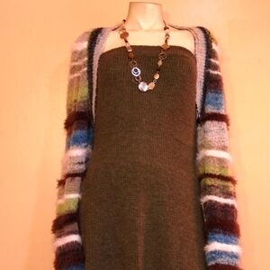 Cedar  halter dress with Sweater